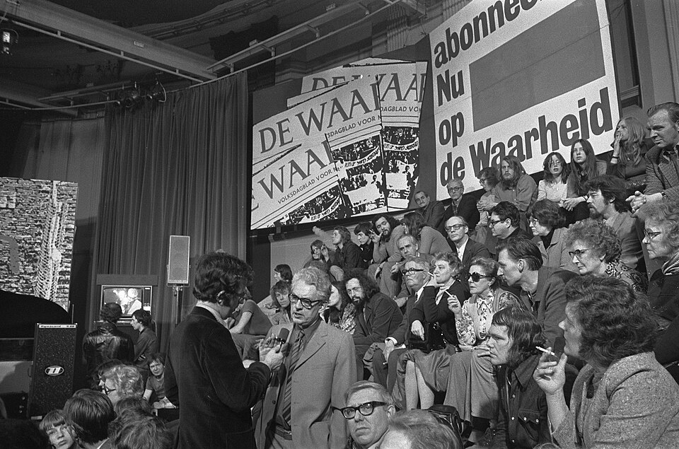 CPN meeting in Felix Meritis in Amsterdam, 1974